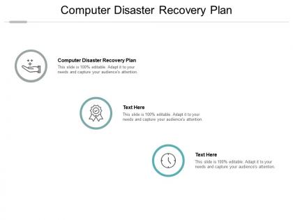 Computer disaster recovery plan ppt powerpoint presentation infographics cpb