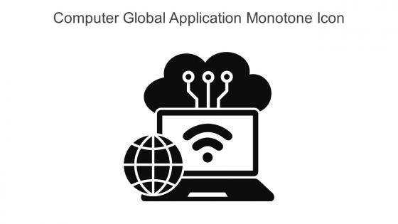 Computer Global Application Monotone Icon In Powerpoint Pptx Png And Editable Eps Format
