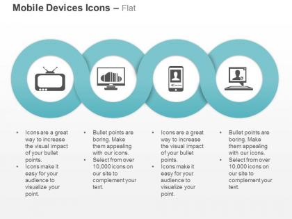 Computer laptop mobile television ppt icons graphics