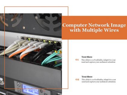 Computer network image with multiple wires