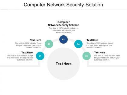 Computer network security solution ppt powerpoint presentation professional graphics cpb