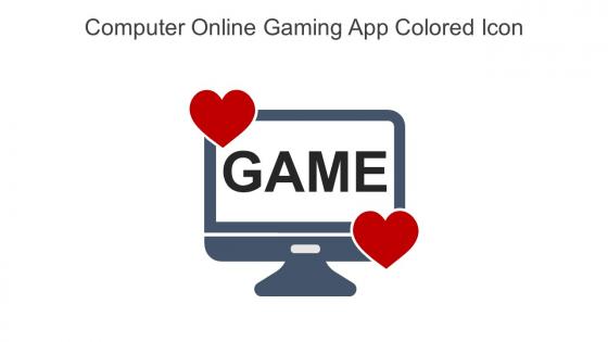 Computer Online Gaming App Colored Icon In Powerpoint Pptx Png And Editable Eps Format
