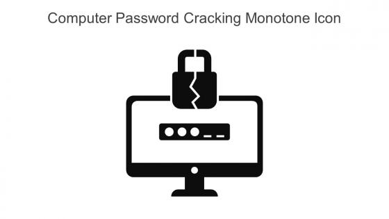 Computer Password Cracking Monotone Icon In Powerpoint Pptx Png And Editable Eps Format