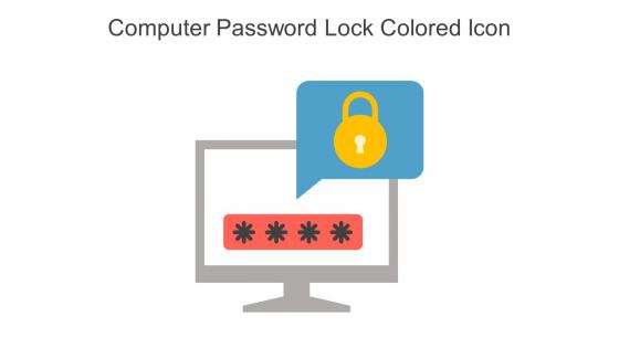 Computer Password Lock Colored Icon In Powerpoint Pptx Png And Editable Eps Format