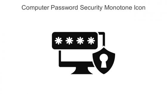 Computer Password Security Monotone Icon In Powerpoint Pptx Png And Editable Eps Format