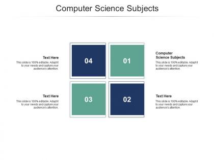 Computer science subjects ppt powerpoint presentation infographic template samples cpb