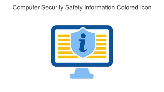 Computer Security Safety Information Colored Icon In Powerpoint Pptx Png And Editable Eps Format