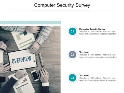 Computer security survey ppt powerpoint presentation outline slides cpb