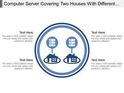 Computer server covering two houses with different hardware