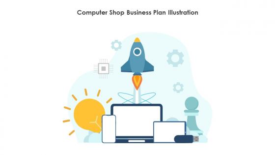 Computer Shop Business Plan Illustration