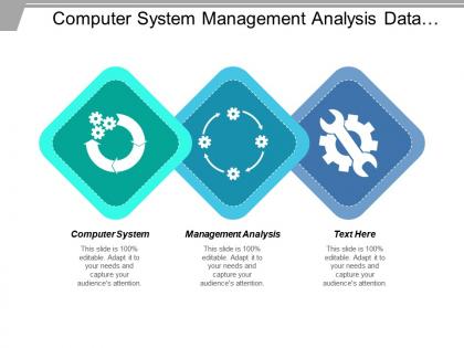 Computer system management analysis data storage datastore cluster