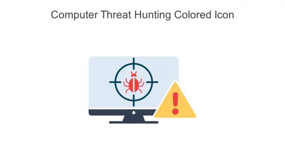 Computer Threat Hunting Colored Icon In Powerpoint Pptx Png And Editable Eps Format