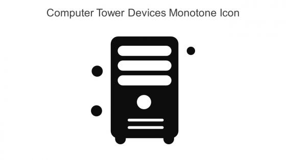 Computer Tower Devices Monotone Icon In Powerpoint Pptx Png And Editable Eps Format