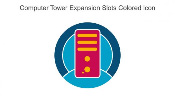 Computer Tower Expansion Slots Colored Icon In Powerpoint Pptx Png And Editable Eps Format
