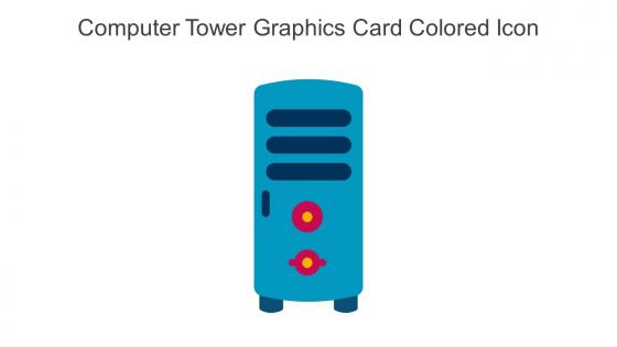 Computer Tower Graphics Card Colored Icon In Powerpoint Pptx Png And Editable Eps Format