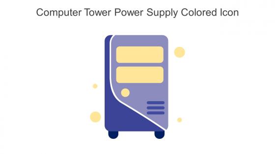 Computer Tower Power Supply Colored Icon In Powerpoint Pptx Png And Editable Eps Format