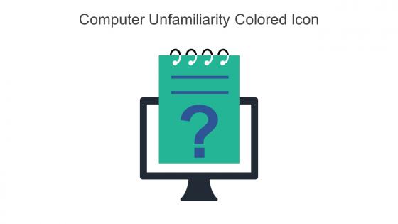 Computer Unfamiliarity Colored Icon In Powerpoint Pptx Png And Editable Eps Format
