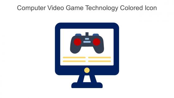 Computer Video Game Technology Colored Icon In Powerpoint Pptx Png And Editable Eps Format