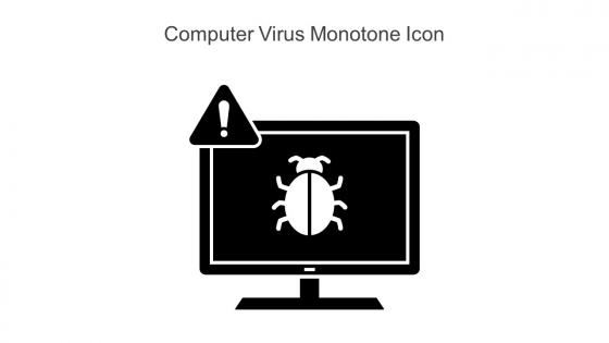 Computer Virus Monotone Icon