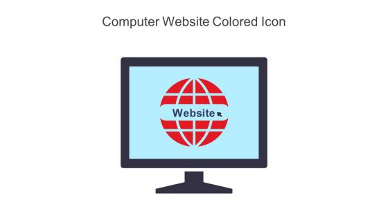 Computer Website Colored Icon