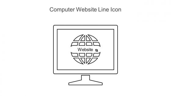 Computer Website Line Icon