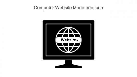 Computer Website Monotone Icon