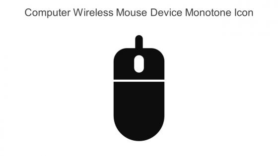 Computer Wireless Mouse Device Monotone Icon In Powerpoint Pptx Png And Editable Eps Format