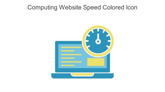 Computing Website Speed Colored Icon In Powerpoint Pptx Png And Editable Eps Format