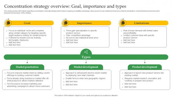 Concentration Strategy Overview Goal Importance And Types Strategy SS