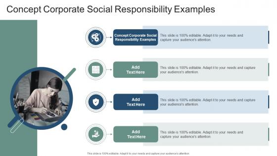 Concept Corporate Social Responsibility Examples In Powerpoint And Google Slides Cpb