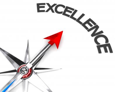 Concept of excellence stock photo