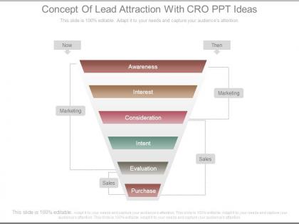 Concept of lead attraction with cro ppt ideas