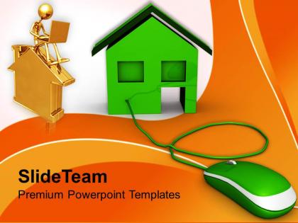 Concept of online buying real estate powerpoint templates ppt themes and graphics 0213