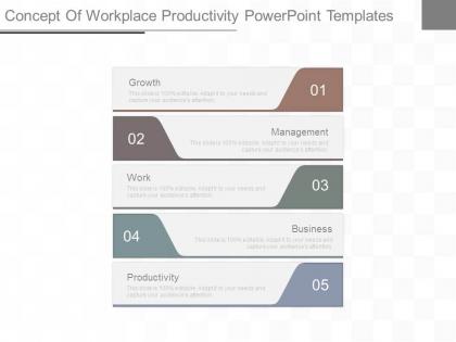 Concept of workplace productivity powerpoint templates
