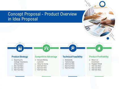 Concept proposal product overview in idea proposal ppt powerpoint presentation gallery templates