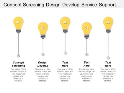 Concept screening design develop service support process analysis
