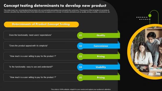Concept Testing Determinants To Develop New Product Stages Of Product Lifecycle Management