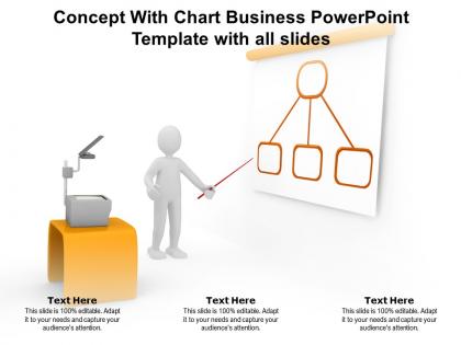 Concept with chart business powerpoint template with all slides