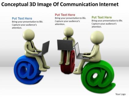 Conceptual 3d image of communication internet ppt graphics icons powerpoint