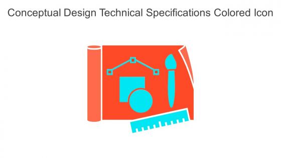 Conceptual Design Technical Specifications Colored Icon In Powerpoint Pptx Png And Editable Eps Format