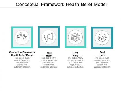 Conceptual framework health belief model ppt powerpoint presentation portfolio design ideas cpb