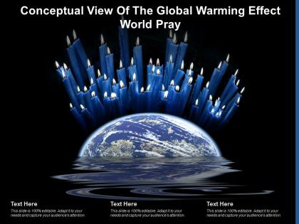Conceptual view of the global warming effect world pray