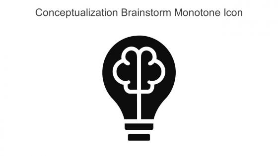 Conceptualization Brainstorm Monotone Icon In Powerpoint Pptx Png And Editable Eps Format