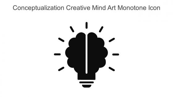 Conceptualization Creative Mind Art Monotone Icon In Powerpoint Pptx Png And Editable Eps Format