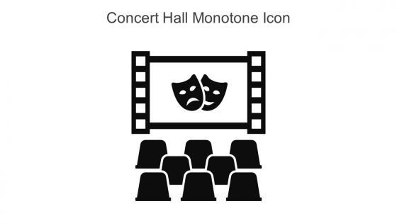 Concert Hall Monotone Icon In Powerpoint Pptx Png And Editable Eps Format