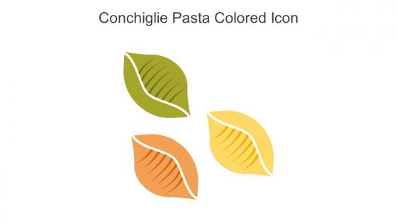 Conchiglie Pasta Colored Icon In Powerpoint Pptx Png And Editable Eps Format