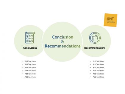 Conclusion and recommendations conclusions ppt powerpoint presentation ideas