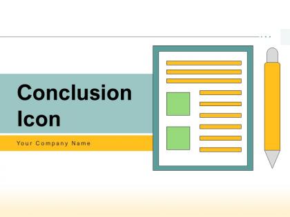 Conclusion Icon Business Arrows Document Ceremonial Presentation