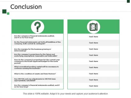 Conclusion ppt sample presentations