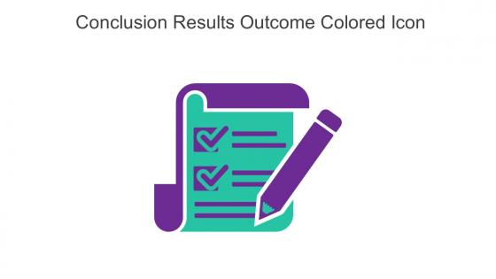 Conclusion Results Outcome Colored Icon In Powerpoint Pptx Png And Editable Eps Format